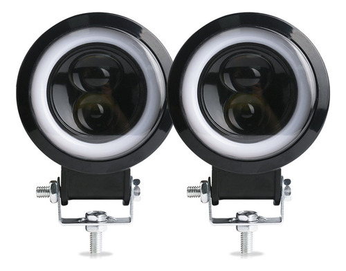 Par Faros Auxiliares Led Ojos De Ángel Alta/baja Auto Mo [u]