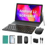 Tableta Android 2 En 1, Tableta Android 12 De 10 Pulgadas 6g