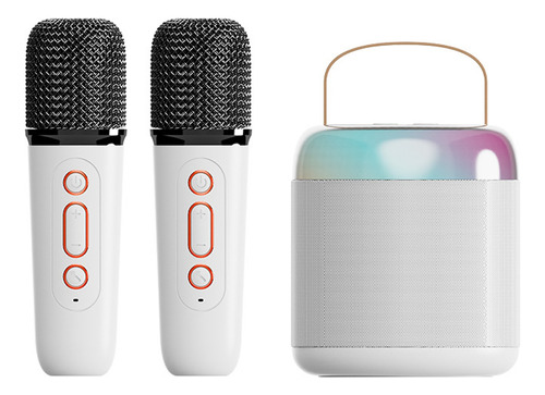 Mini Máquina De Karaoke Con 2 Micrófono Inalámbrico Navidad