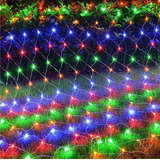  Serie Malla Red Navideña De Luces De Navidad 320led 2x1.8m Luces Multicolor