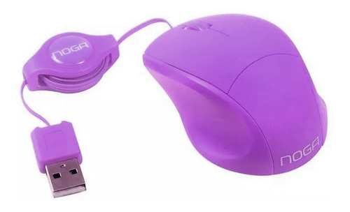 Mouse Noga Portátil Mini Violeta