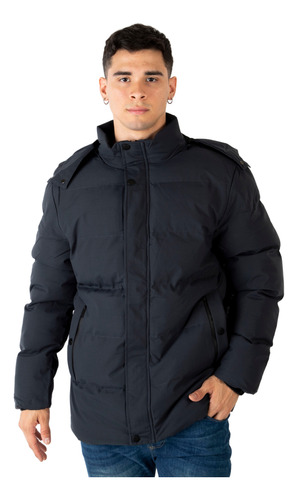 Campera Camperon Hombre Capucha Desmontable Talle Especial 