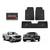 Tapetes 3pz Bt Logo Gmc Sierra 2014 A 2018