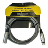 Cable De Señal Dmx Gris De 3mts / Lightsolution