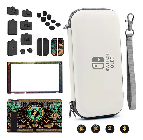 Bolsa Estojo Kit 7pcs Para Acessórios Nintendo Switch