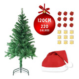 Árvore De Natal Luxo Pinheiro 1,20m Altura 220galhos Pequena