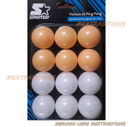 Pelotas De Ping Pong Paquete 12 Piezas 40mm 4cm Profesional