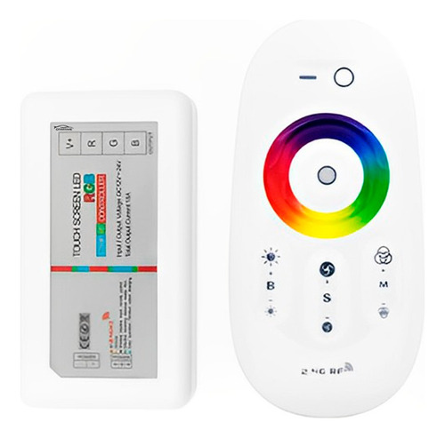 Controladora Rgb Touch Wireless 12-24v Piscina Fita Led 2.4g