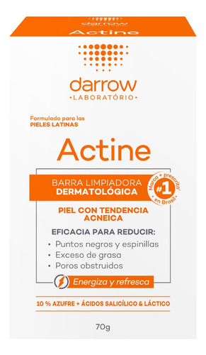  Darrow  Actine Barra Limpiadora Dermatológica 70g