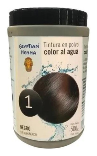 Henna Egyptian Coloración Al Agua Pote 500g