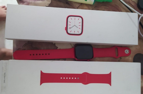 Liquido Apple Watch Series 7 45mm Gps Rojo Aluminio