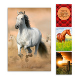 Painel Vertical 1,5x2,2 - Cavalos Country - Vários Temas