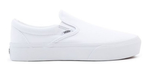 Panchas Vans Classic Slip-on Platform Blanco