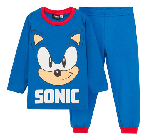 Pijama Manga Larga Sonic Licencia Original