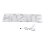 Letrero Hustle Words Neon S Led Neon Para Hogar Y Dormitorio