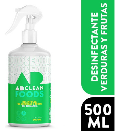 Desinfectante Alimentos Sin Enjuague Adclean 500 Ml