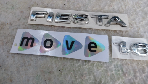 Kit Emblemas Letras Ford Fiesta 2011 2012 2013 2014 Move Foto 5