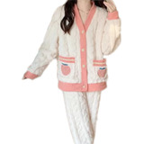Pijama Peaches Kawaii Invierno Polar Soft Importado Abrigado