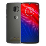  Moto Z4 128gb Gris Flash De Exhibición Liberados A Msi