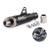 Silenciador De Tubo De Escape De 38-51mm Para Motocicleta