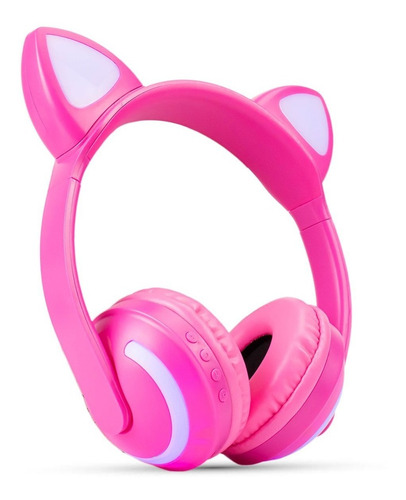 Fone Com Orelinhas Para Criança Headphone Com Luzes Kpop Kid