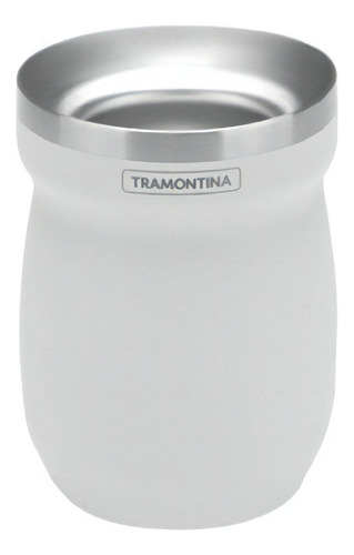 Mate Tramontina Acero Inoxidable Blanco 240 Ml Doble Pared C