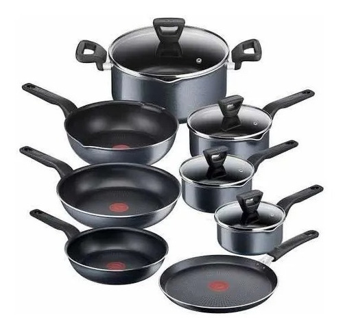 Juego Completo Cocina T-fal 12piezas Batería New Platinum Em