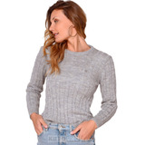 Mauro Sergio 2023 Sweater Mujer Bordado Y Trenzas En Mangas 