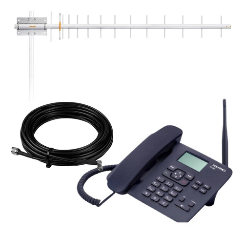 Kit Completo Telefone Rural Celular Desbloqueado P/ Ligações