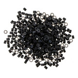 2xsilicone Micro Rings Links Crimp Beads Pluma Extensiones