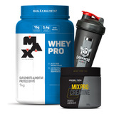 Kit Whey Pro 1kg + Mix Pro Creatina 300g + Shaker Darkness