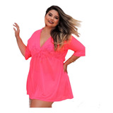 Saída De Praia Plus Size - Alta Qualidade- Luxo E Conforto