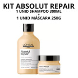 Kit Absolut Repair Loreal Shampoo 300ml + Máscara 250g
