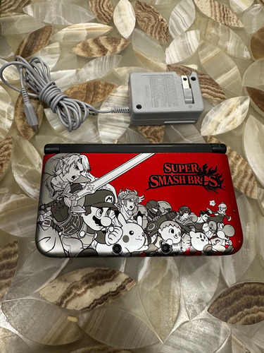 Consola Nintendo 3ds Xl Impecable Súper Smash Bros Roja