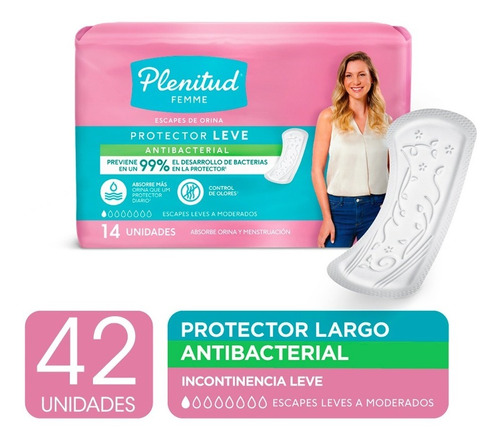 Plenitud Protector Leve Femme X 14 Unidades Pack X 3