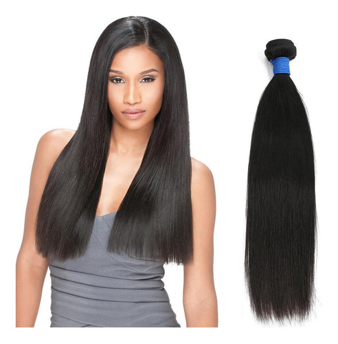 40cm 100g Cabello Humano Recto Con Cabello Brasileño Natural