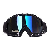 Googles Motocross 4-fq Marmol Windproof Resina De Pu Color De La Lente Turquesa Color Del Armazón Negro Talla G