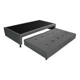 Base Cama Duplex Sencilla Gris 100 X 190 Atlanta + Obsequio