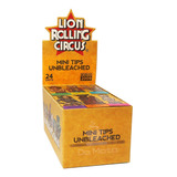 Caixa De Piteira Lion Rolling Circus Mini Smoke Unbleached