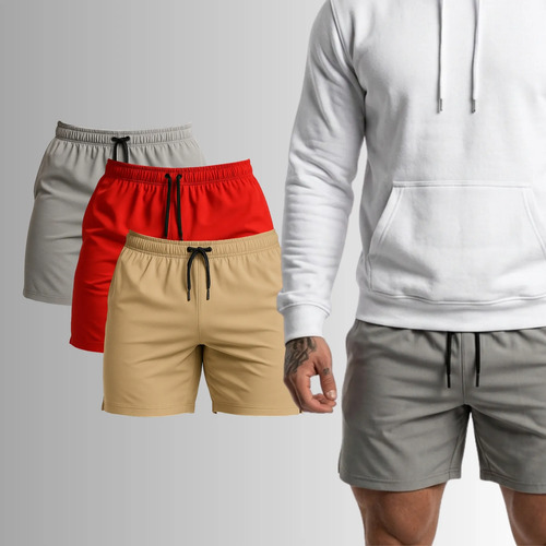 Paquete De 3 Shorts Deportivos De Hombre Mayoreo Ejercicio