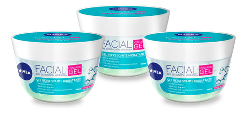 Nivea Cuidado Facial Hyaluron Gel 100ml X3