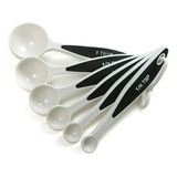 Juego De Cucharas Medidoras Norpro, Grip-ez Blanco 6 Piezas.