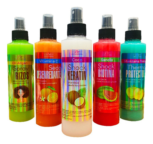 6 Keratin Shock, Termo Protector, Desenredarte Capilar