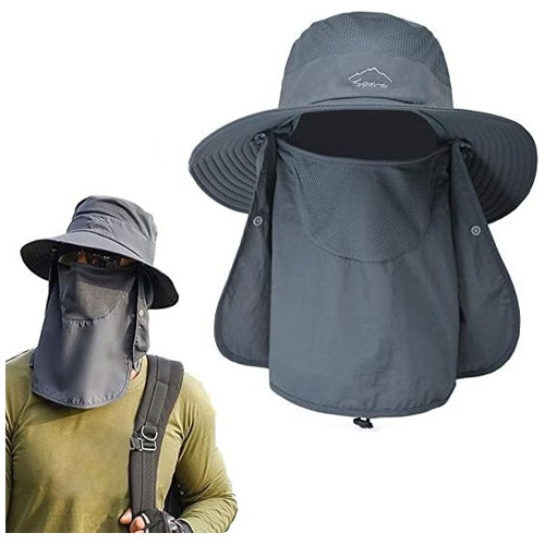 Gorro Pescador Protección Seca Uv Integral Rostro Y Nuca