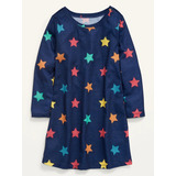 Vestido Bebé 12 A 18m Estrellas Importado Old Navy