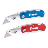 Titan Tools - Navaja Multiusos De Bolsillo Plegable (paquete