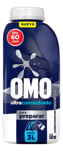 Omo Detergente Para Diluir Ultraconcentrado 60 Lavados 500ml