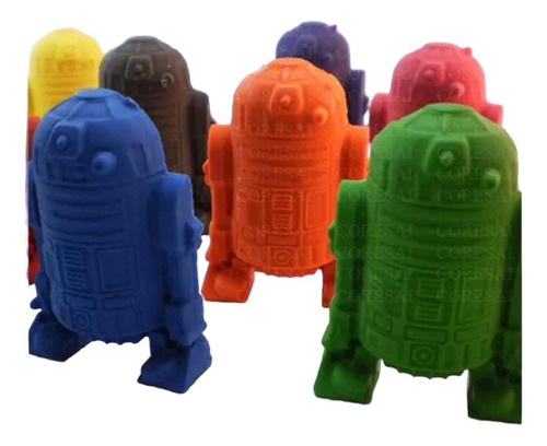 Crayones Souvenirs Star Wars R2-d2 Pack X 24