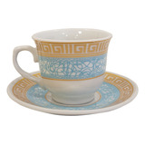 Taza Cafe Te Pocillo C/ Plato X12 Unid Porcelana - Sheshu 