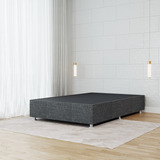 Base Cama Box De Madera Con Tapiz Individual Super Precio 